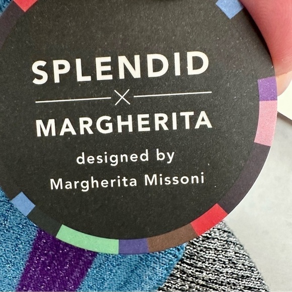 Anthropologie Splendid X Margherita Stretchy Silver Pants - Size Large - NWT - Picture 7 of 10